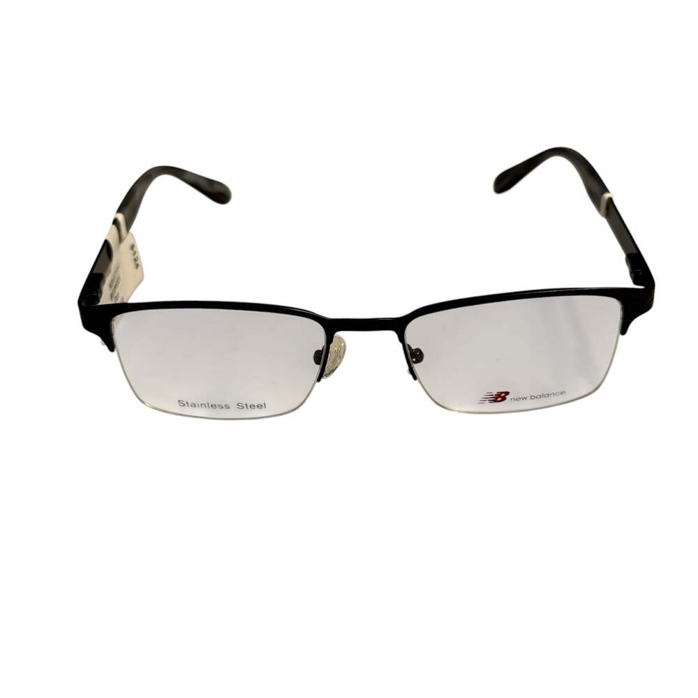 New Balance NB497 Gunmetal Semi-Rimless Eyeglasses Frames 51-18-140